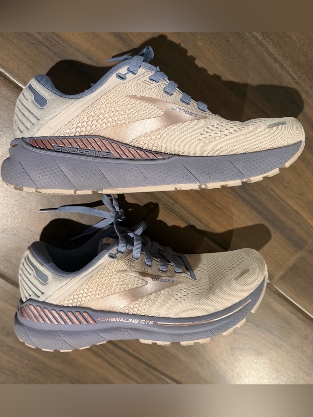 Brooks Sandy Gray and Lavender Running Shoes